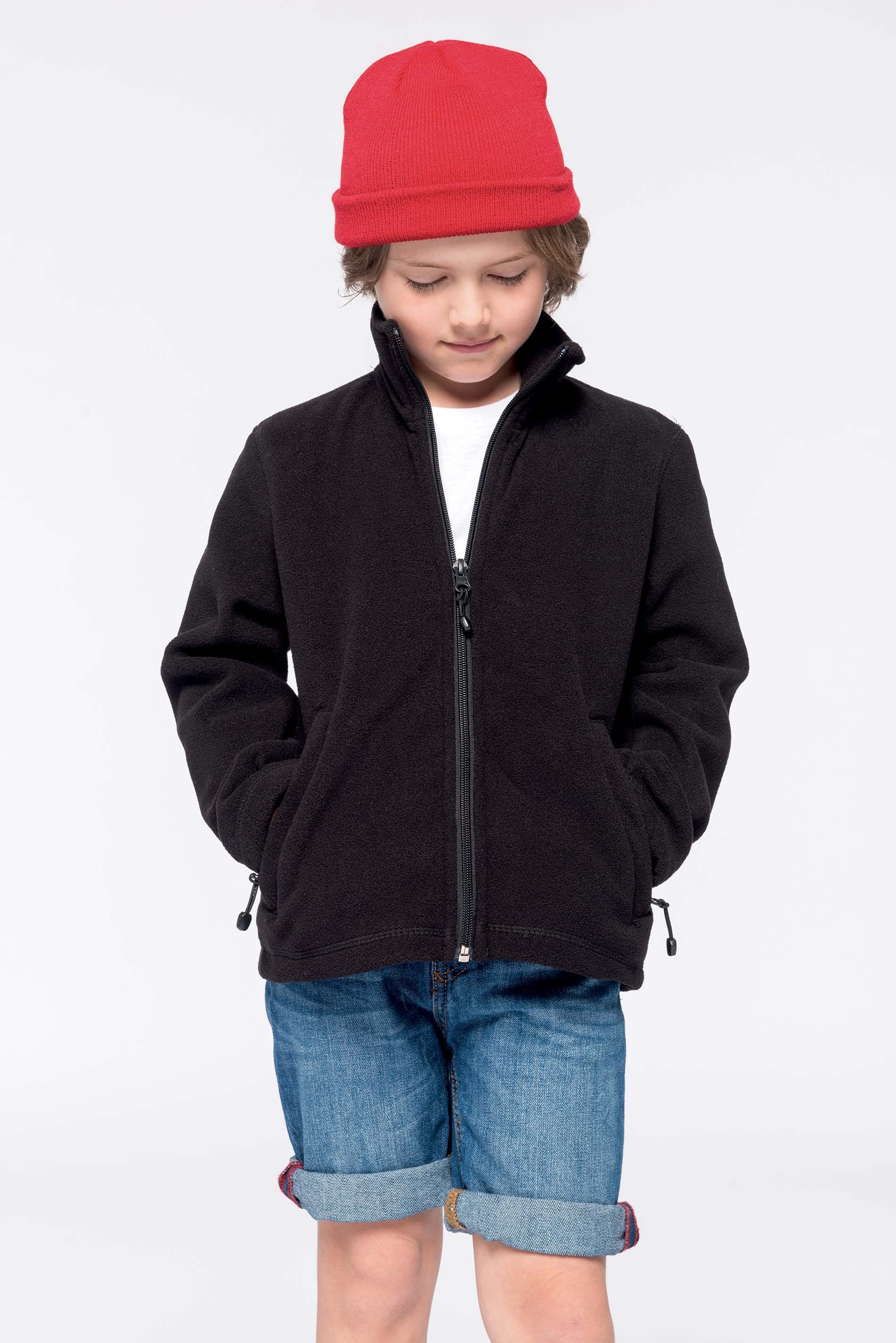 Kids' full zip fleece jacket bērnu flīsa jaka
