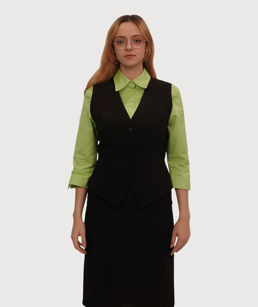 image Veste sieviešu klasiskā ar oderi